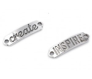 Tag um Annähen zmit Schriftzug